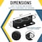 Koova Storage Rack, Steel, Black, 4.1 in W, 3.7 in H, 12.7 in L, Powder Coated KV-SPRAYB-6 - alternate 2